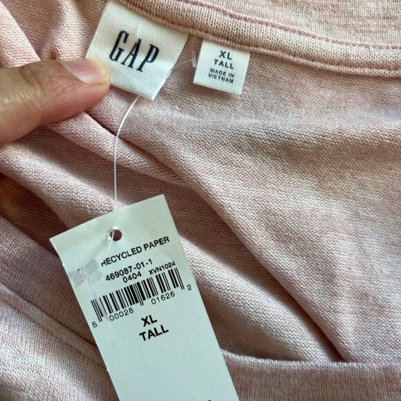 NWT GAP Women’s XL Tall Scoop Neck Short Sleeve Top – Light Pink - Picture 7 of 8